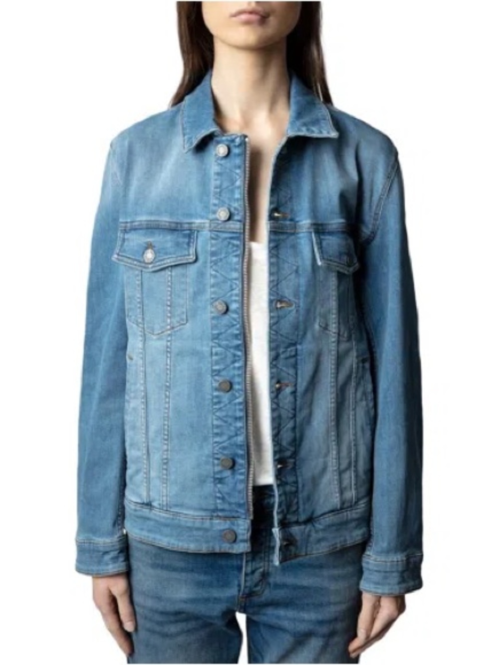 ✨ ZADIG & VOLTAIRE Kase Denim Hope Jacket – XS – NEW WITH TAG ✨